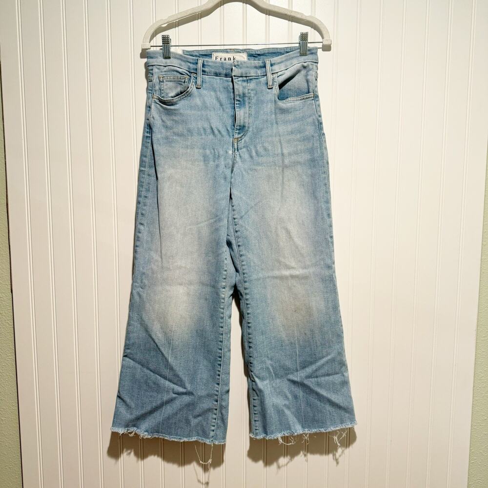 Frank Eileen Galway Jeans Wide Leg Crop Size 28